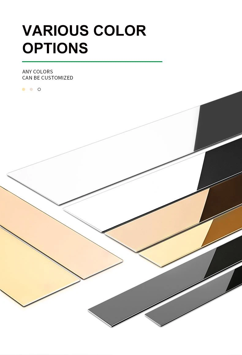 flat stainless steel trim for furniture