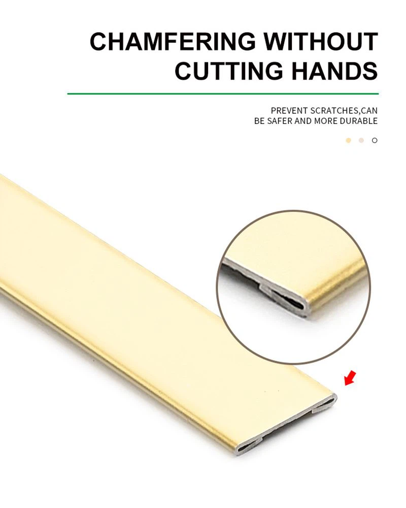 flat stainless steel trim